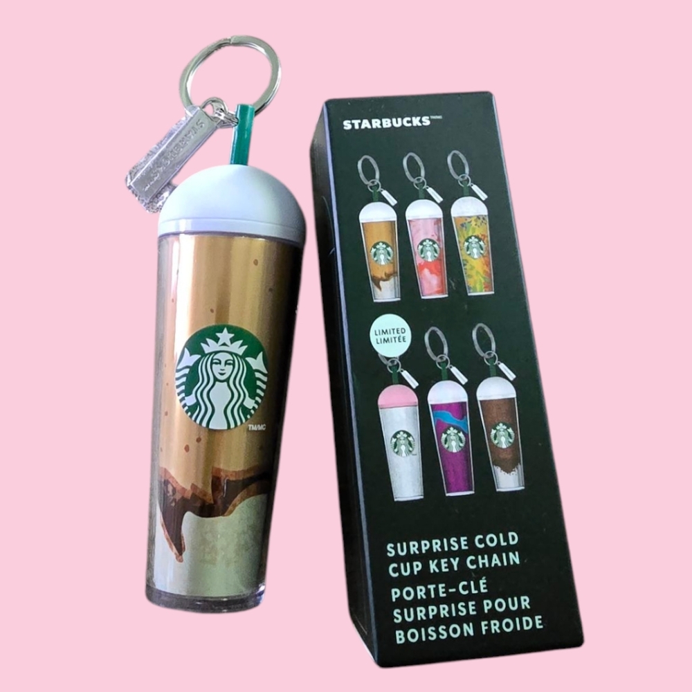 Starbucks Brown Gold Key Chain